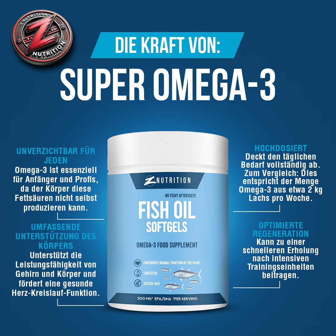 ZNUTRITION FISCHÖL – OMEGA 3 (90 SOFTGELS)