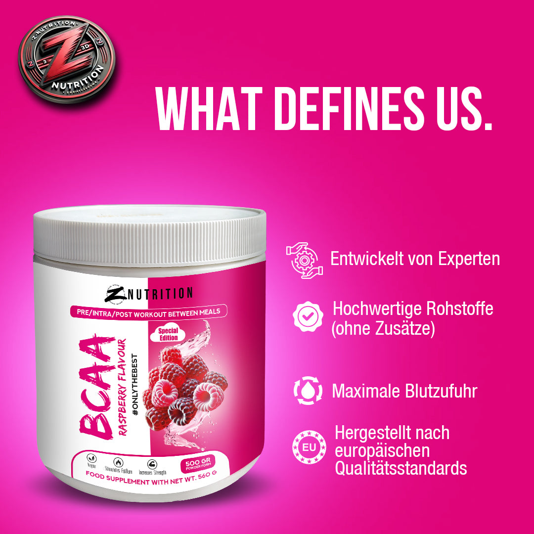 BCAA 500 GR RASPBERRY SPECIAL EDITION ⭐⭐⭐⭐⭐