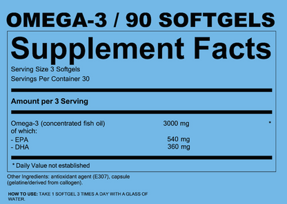 Z-NUTRITION FISCHÖL – OMEGA 3 (90 SOFTGELS)