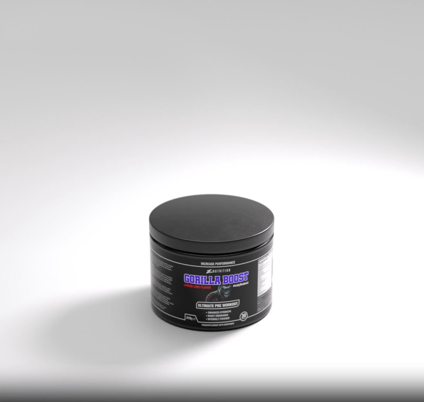 ZNUTRITION GORILLA BOOST PRE-WORKOUT ZITRONE-LIMETTE (300G)